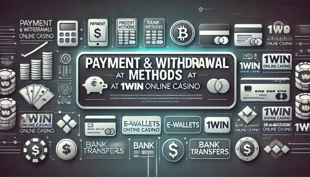 Payment and Withdrawal Methods at 1win Online Casino